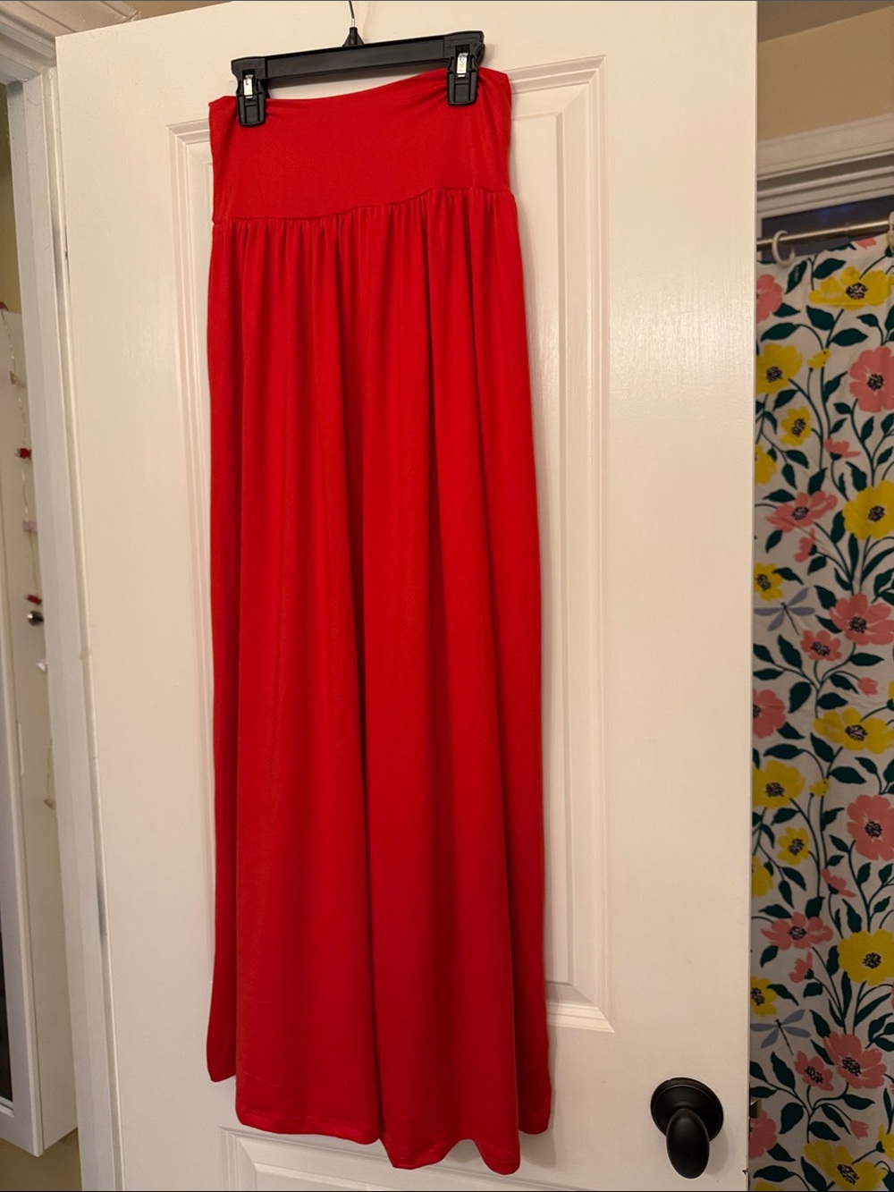 Vibrant Flowy Maxi Skirt
